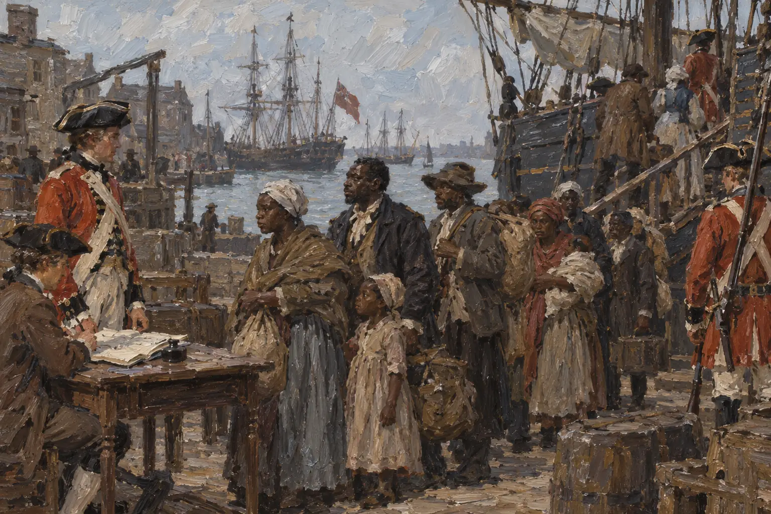 Some formerly enslaved people who had escaped to the British lines were taken to Nova Scotia as free people
