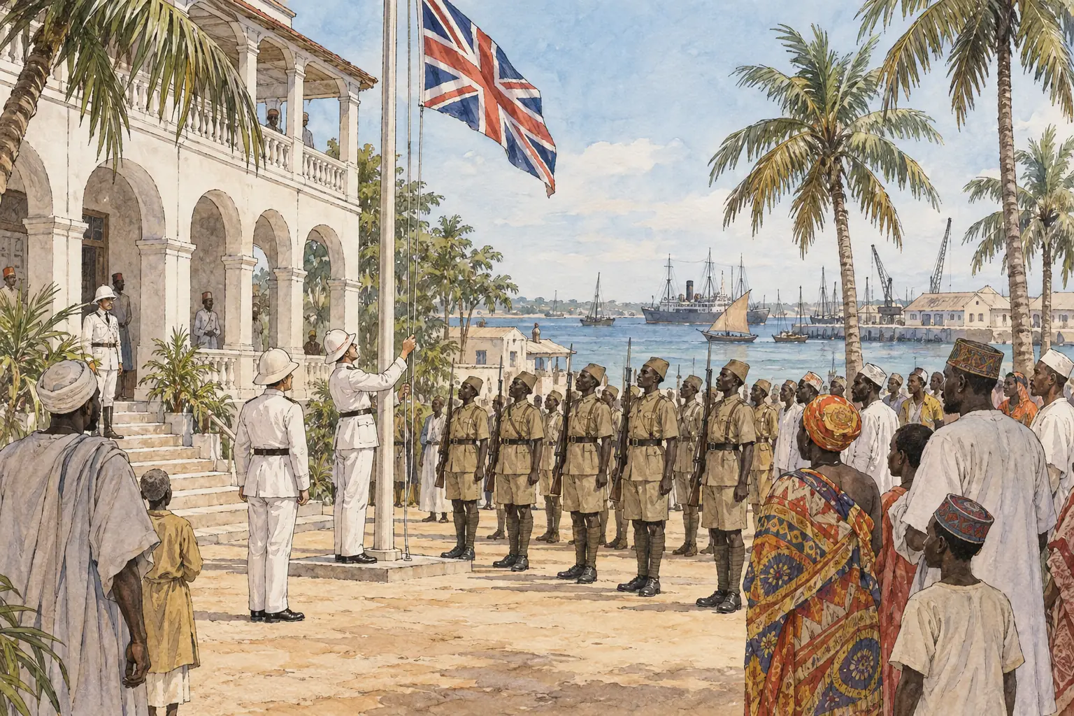 Germany's former colony of German East Africa became the British mandate of Tanganyika.