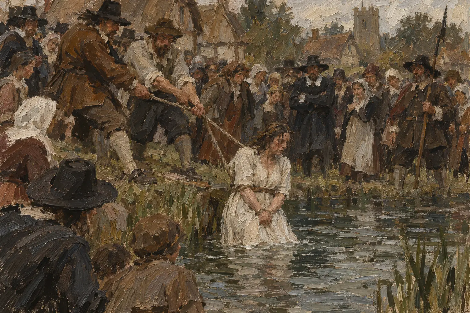 In the swimming test, a suspect who floated was judged guilty