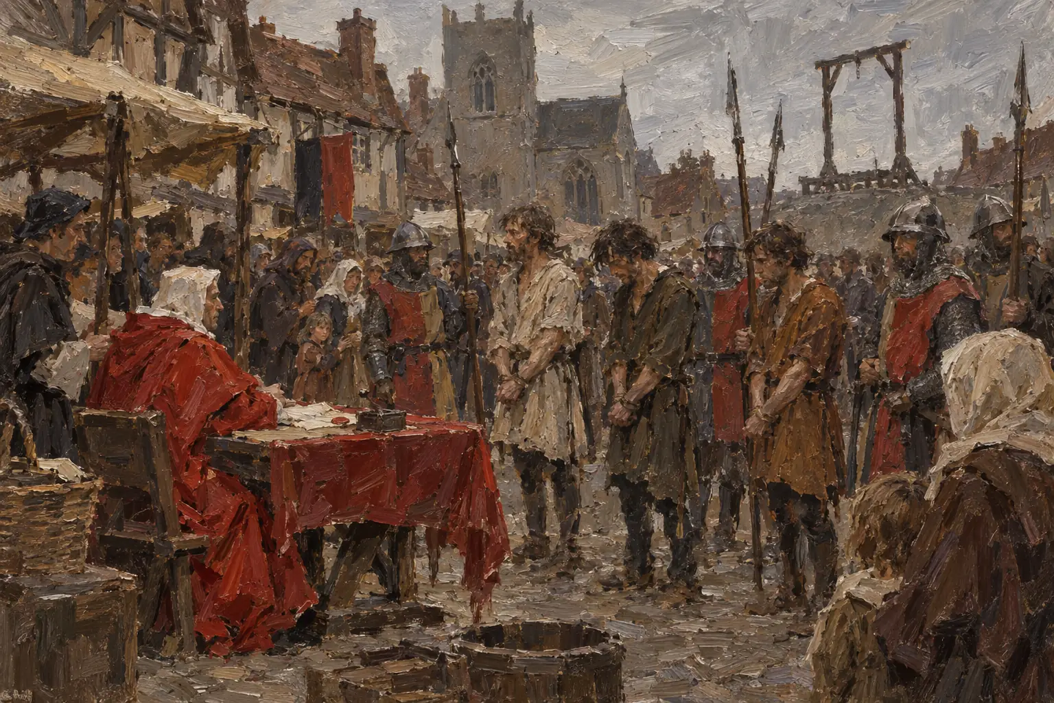 In the weeks after the revolt, royal judges tried captured rebels and many were hanged
