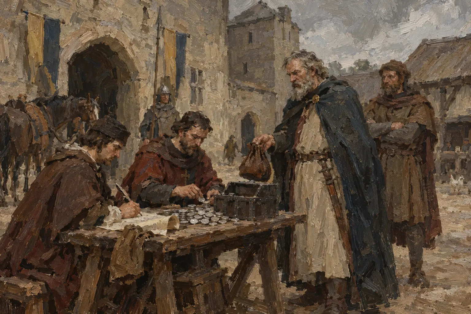 John demanded scutage, a payment in place of military service, more often and at higher rates than earlier kings