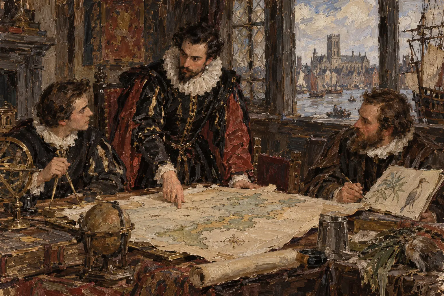 Raleigh obtained the royal patent in 1584, chose Roanoke Island and funded the expeditions, though he never went to Virginia himself.