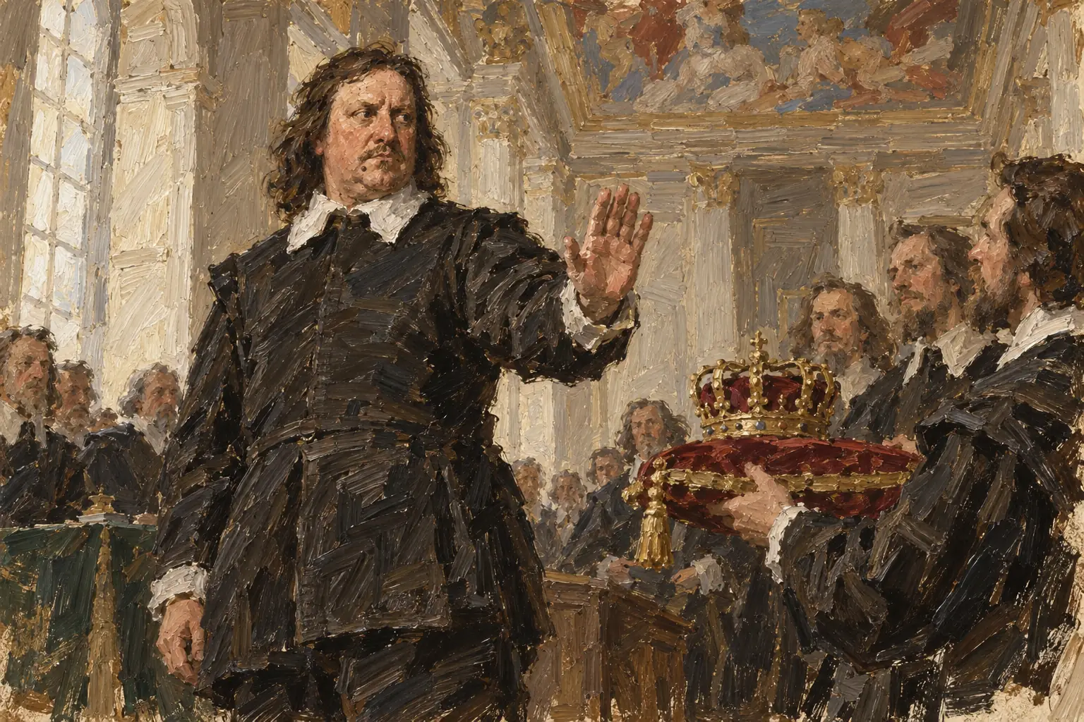 In 1657 Parliament offered Cromwell the title of king in the Humble Petition and Advice, and he refused it