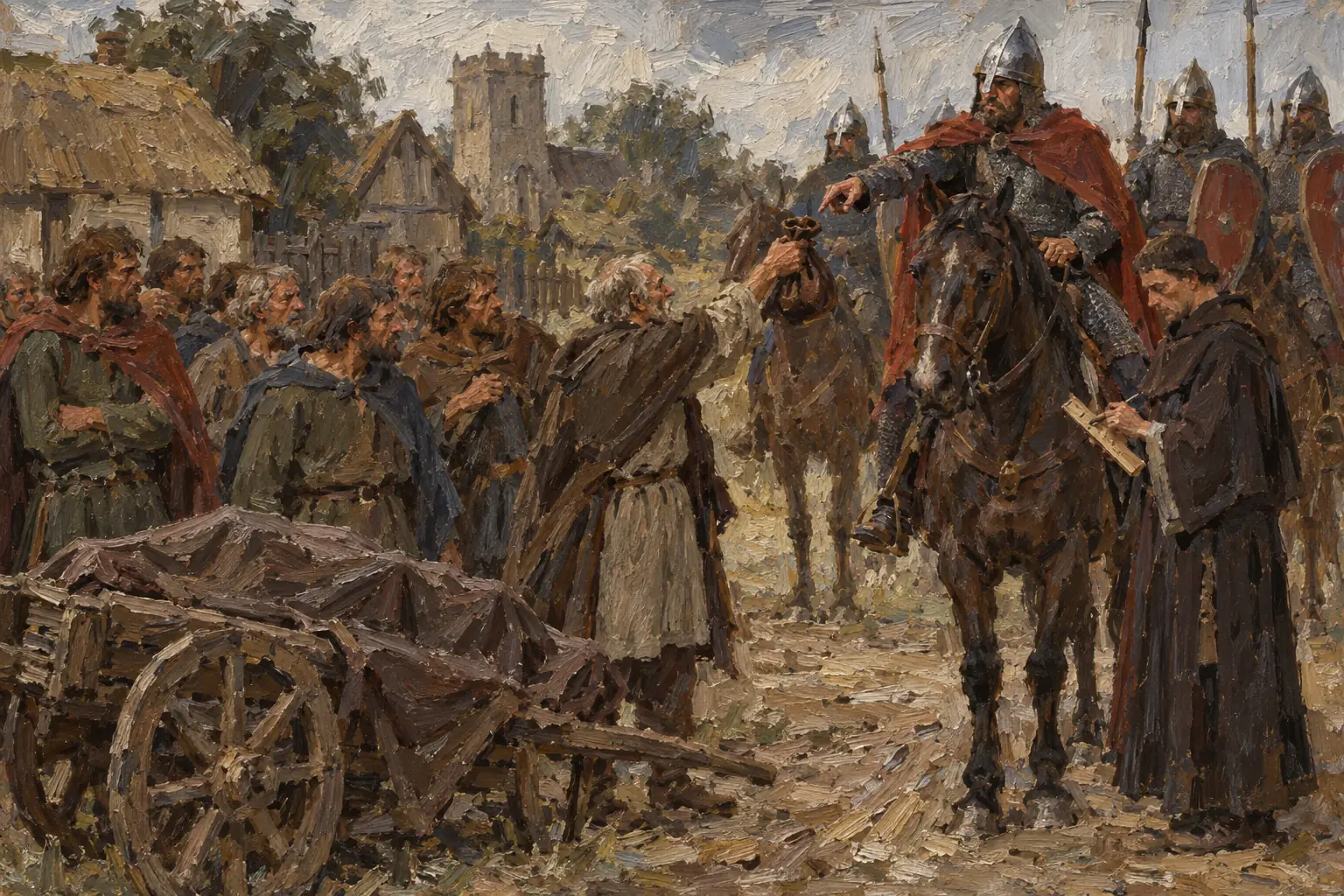 If a Norman was found murdered and the killer was not handed over, the whole hundred paid the murdrum fine to the king.
