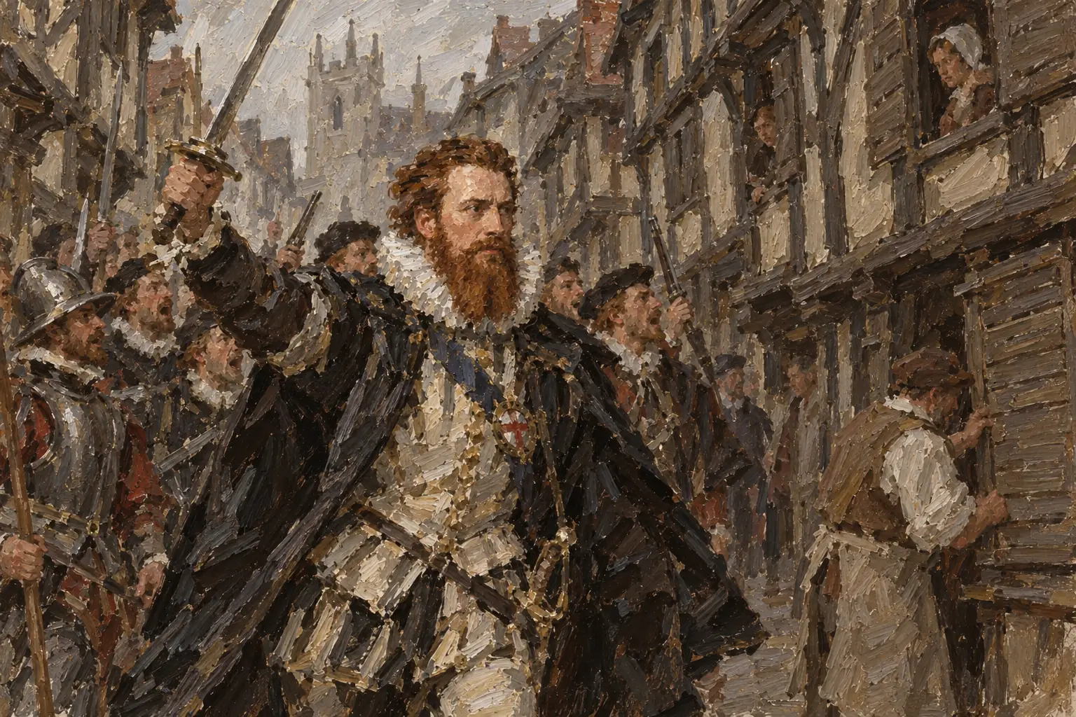 On 8 February 1601 Essex led about 300 followers into the City of London, but the citizens did not join him