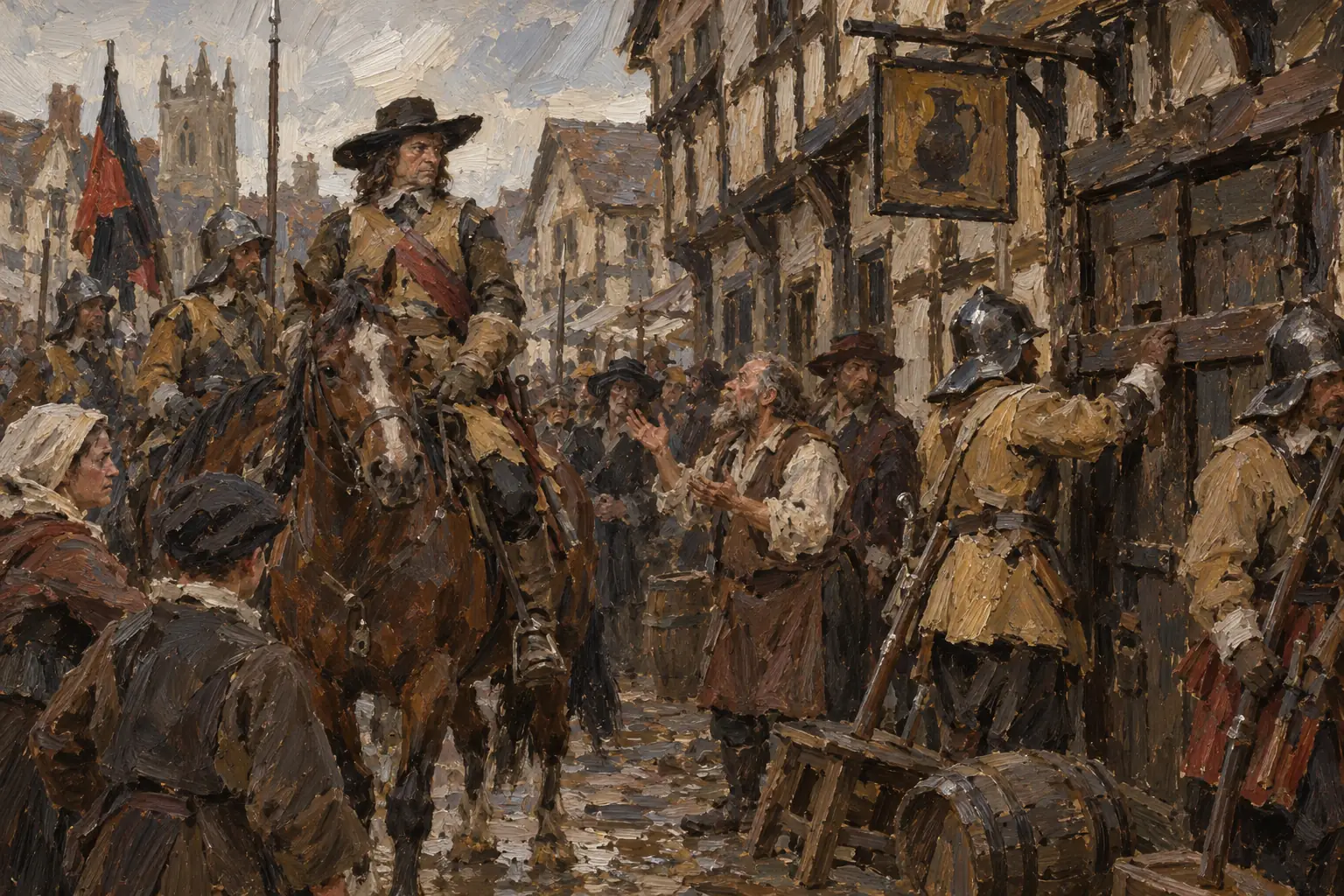Under the Major-Generals of 1655-57, army officers ran the regions, closing alehouses and enforcing Puritan morals