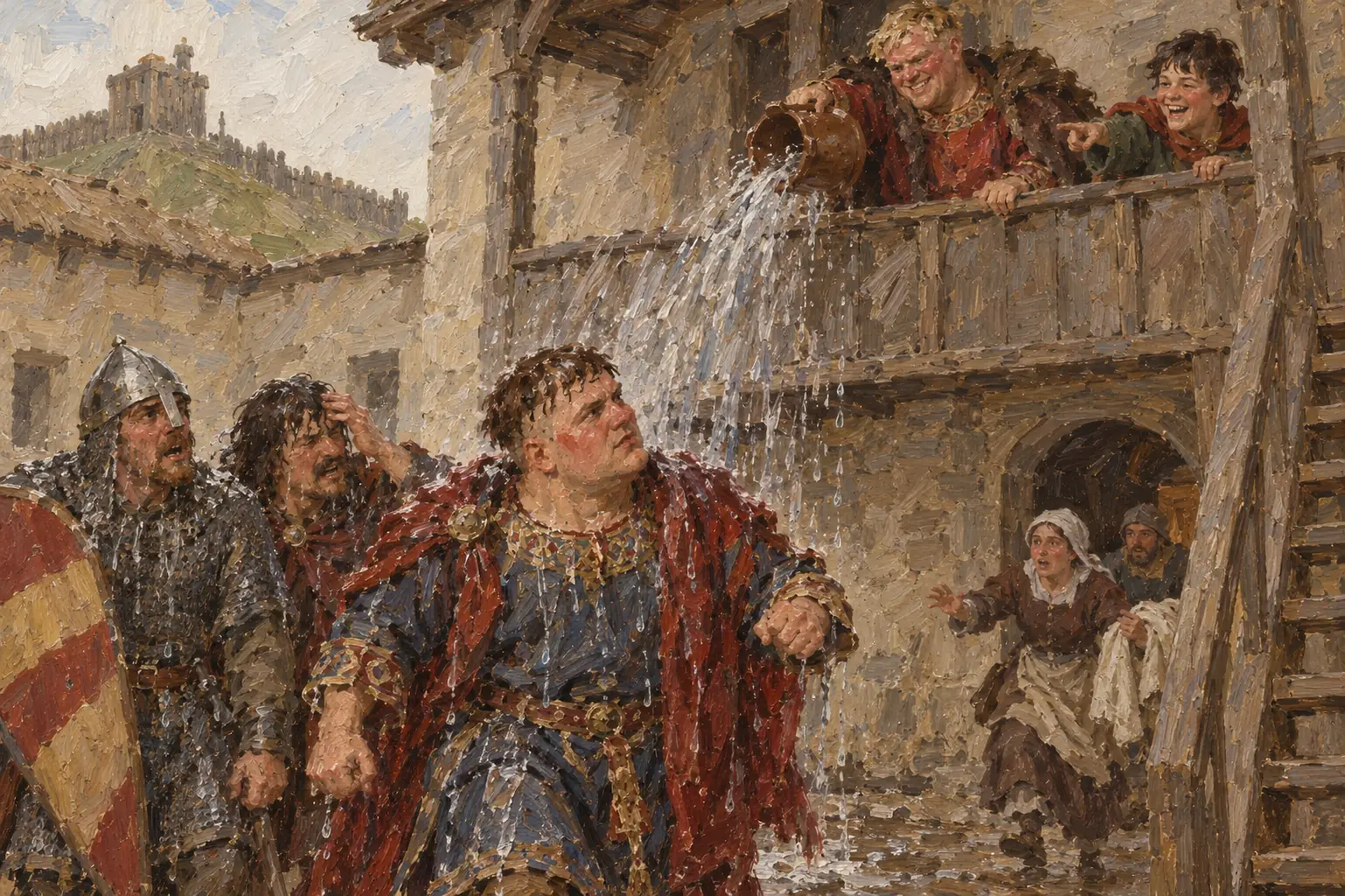 In 1077 Robert was soaked by his younger brothers, and when William did not punish them Robert rebelled