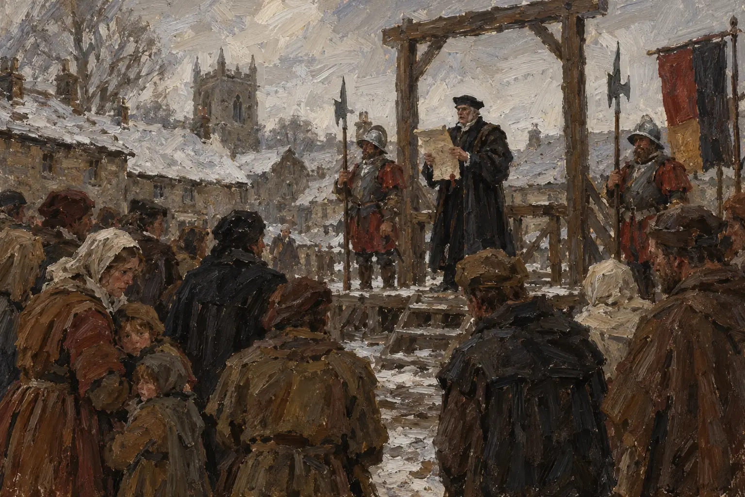 After new risings in early 1537, rebels were executed under martial law across the north