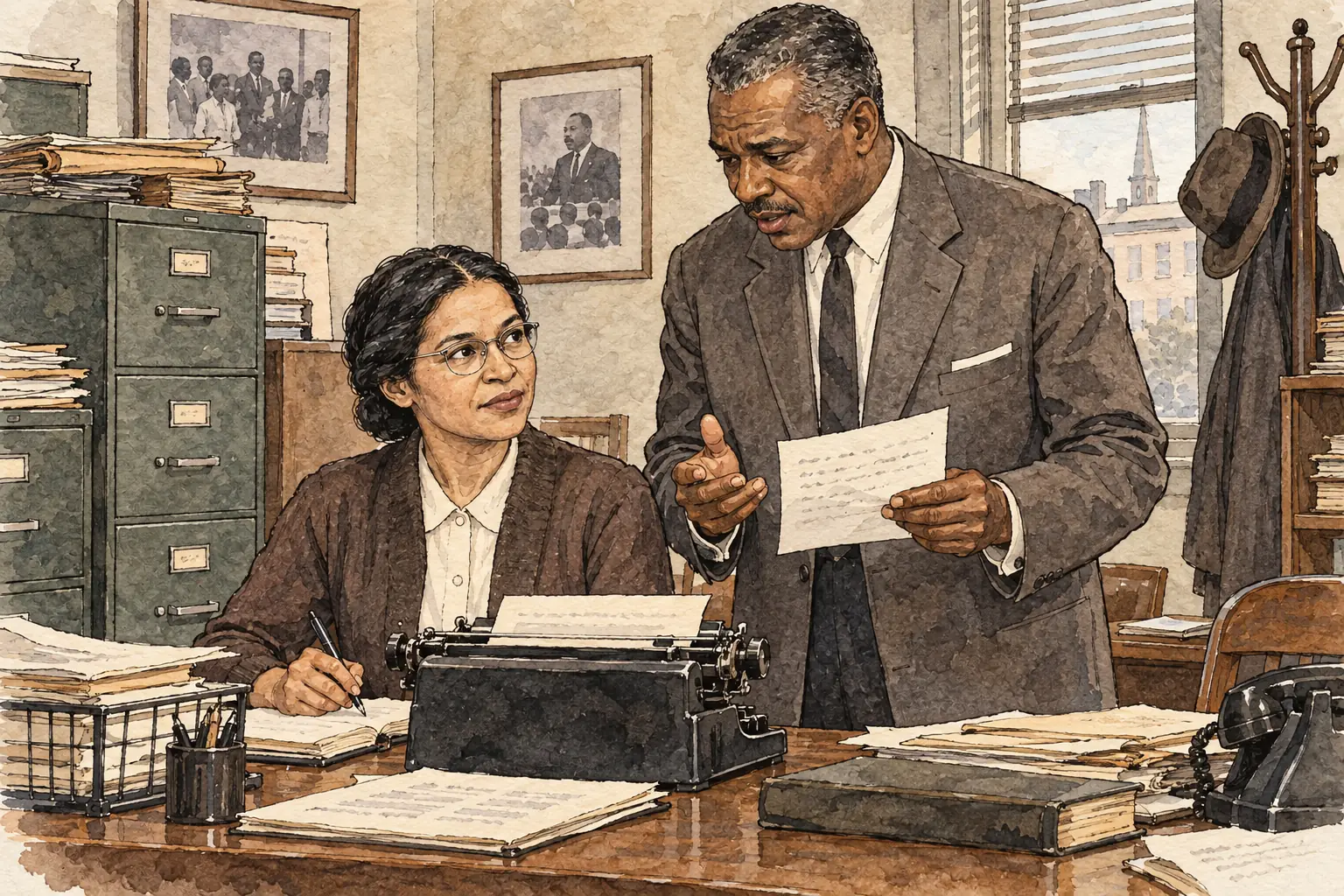 As secretary of the Montgomery NAACP, Rosa Parks worked closely with its leader E. D. Nixon, so local leaders knew and trusted her.
