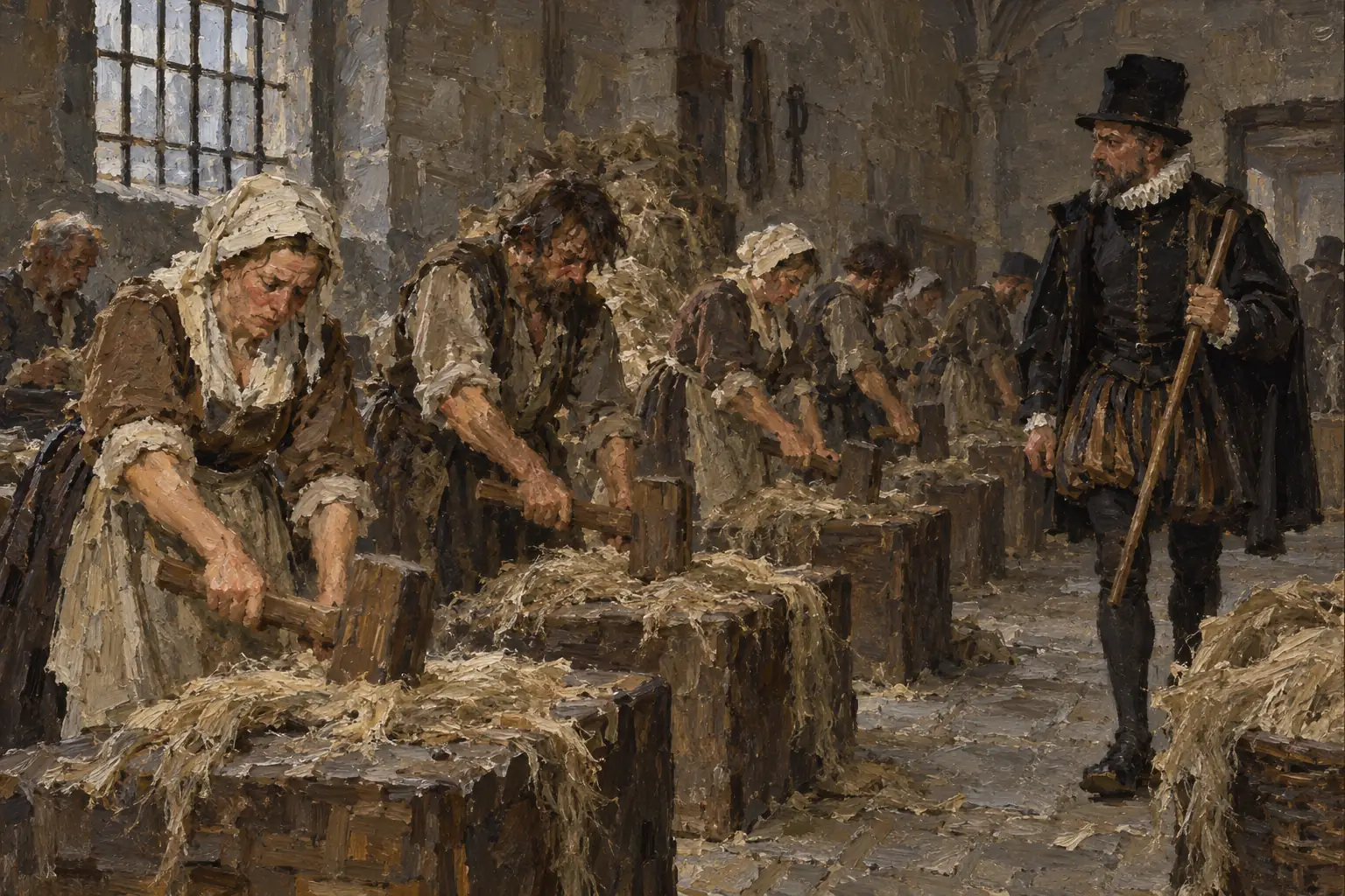 The able-bodied poor were seen as idle and could be forced to work in Houses of Correction