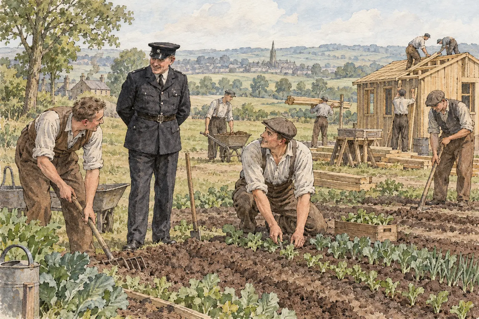 Open prisons, which began at New Hall near Wakefield in the 1930s, had no walls and prepared low-risk prisoners for release through work and trust