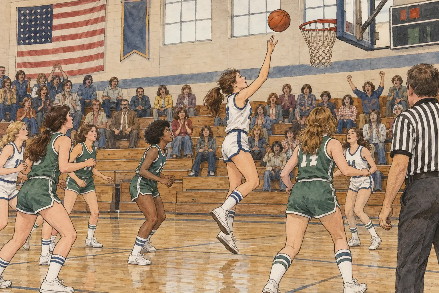 Title IX of 1972 required schools and colleges that received federal money to give girls and women equal opportunities, including in sport
