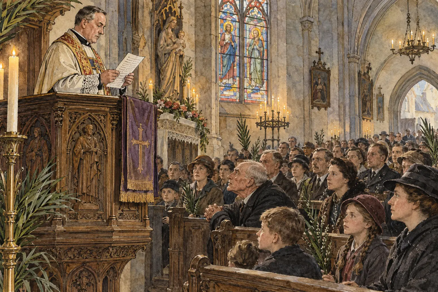 In 1937 Pope Pius XI's encyclical 'Mit brennender Sorge', smuggled into Germany, was read from Catholic pulpits to condemn the Nazis' breaches of it