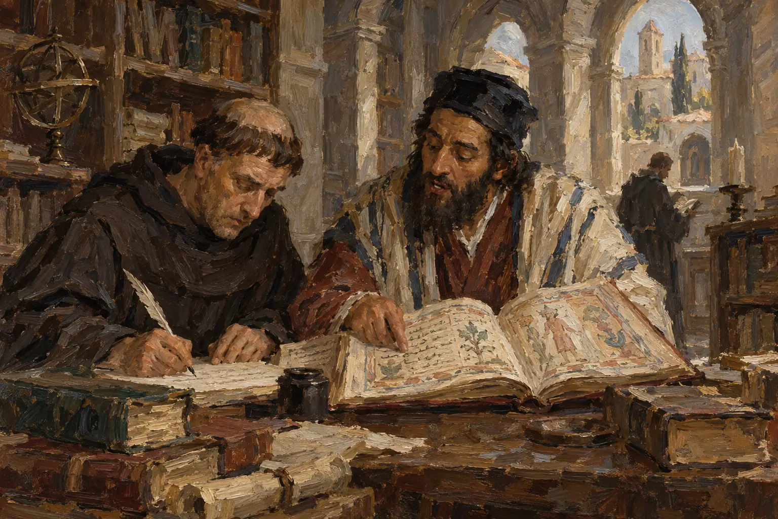 In Muslim-ruled Spain, European scholars worked with Muslim and Jewish translators to turn Arabic medical books into Latin.