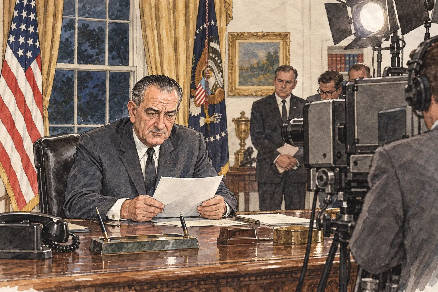 On 31 March 1968, two months after Tet began, Johnson told the nation on television that he would not seek re-election