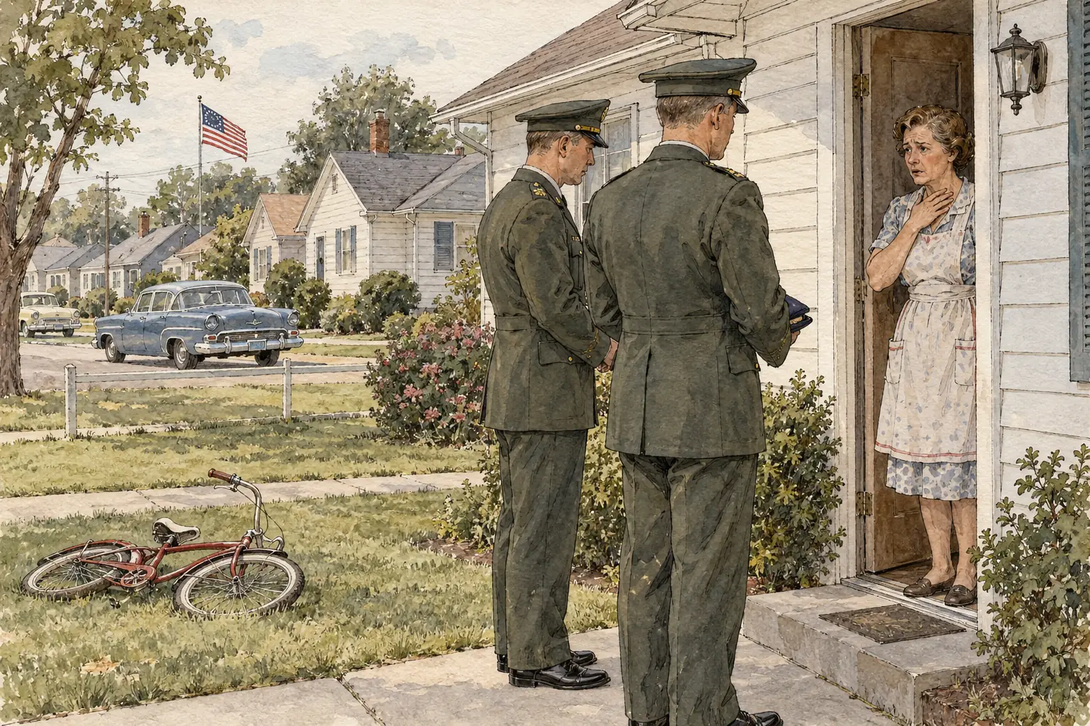 For each of the roughly 58,000 Americans killed in Vietnam, officers in dress uniform brought the news to the family at home.