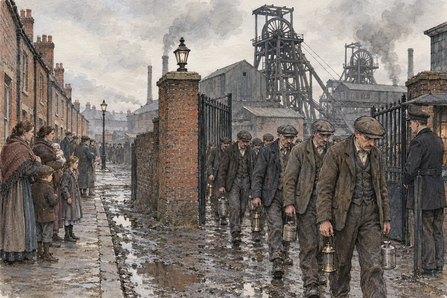 After the TUC called off the General Strike, the miners held out alone until November 1926, then went back on longer hours and lower pay.