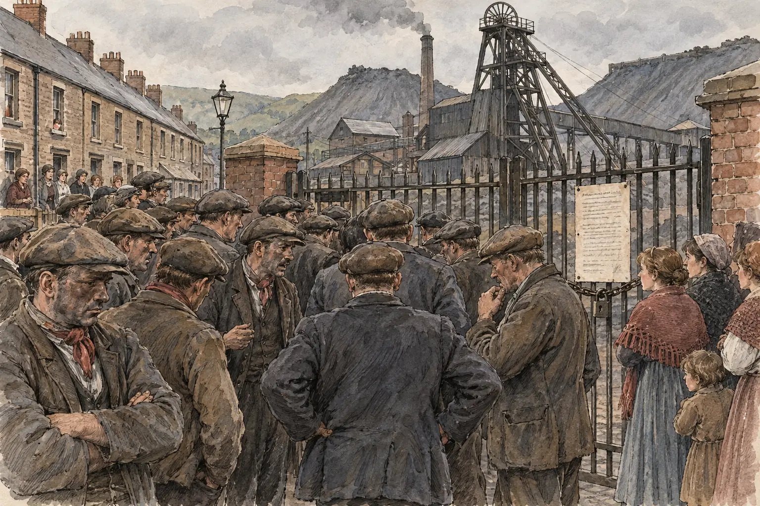 When miners refused longer hours and lower pay, the coal owners locked them out on 30 April 1926, and the TUC called a general strike in their support.