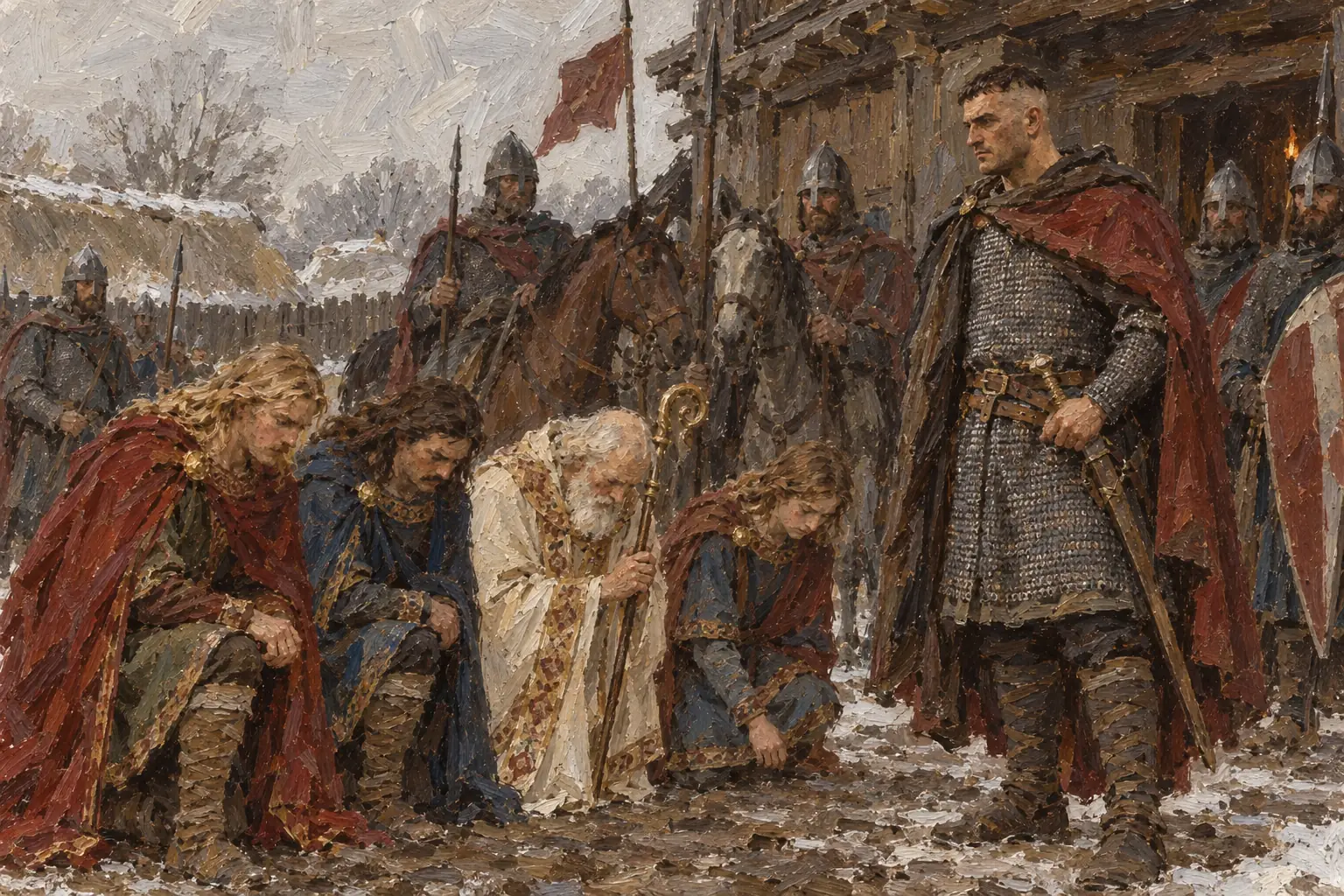 Within weeks of Hastings, Edgar Ætheling and Archbishop Ealdred submitted to William at Berkhamsted.