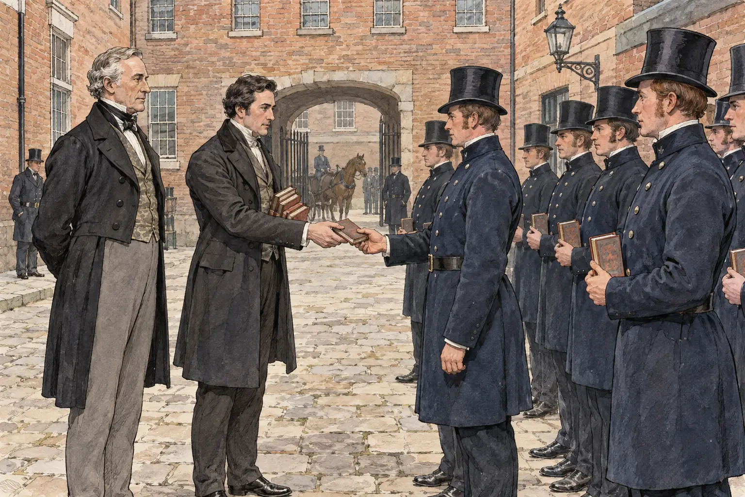 Charles Rowan and Richard Mayne, the first Commissioners of the Metropolitan Police, gave every new officer a printed copy of the force's General Instructions from 1829.