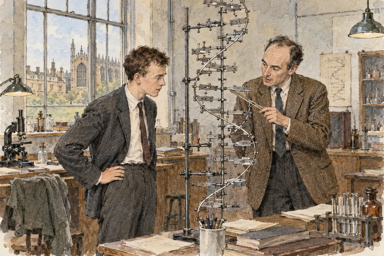 In 1953 Watson and Crick worked out that DNA is a double helix