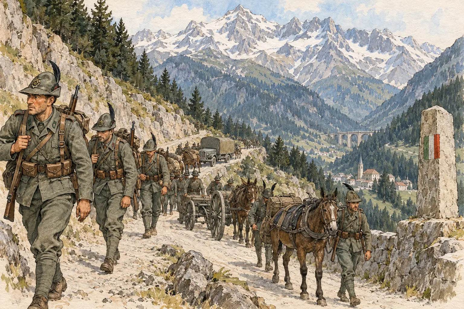 Mussolini sent Italian troops to the Brenner Pass on the Austrian border, and Hitler backed away from the coup.