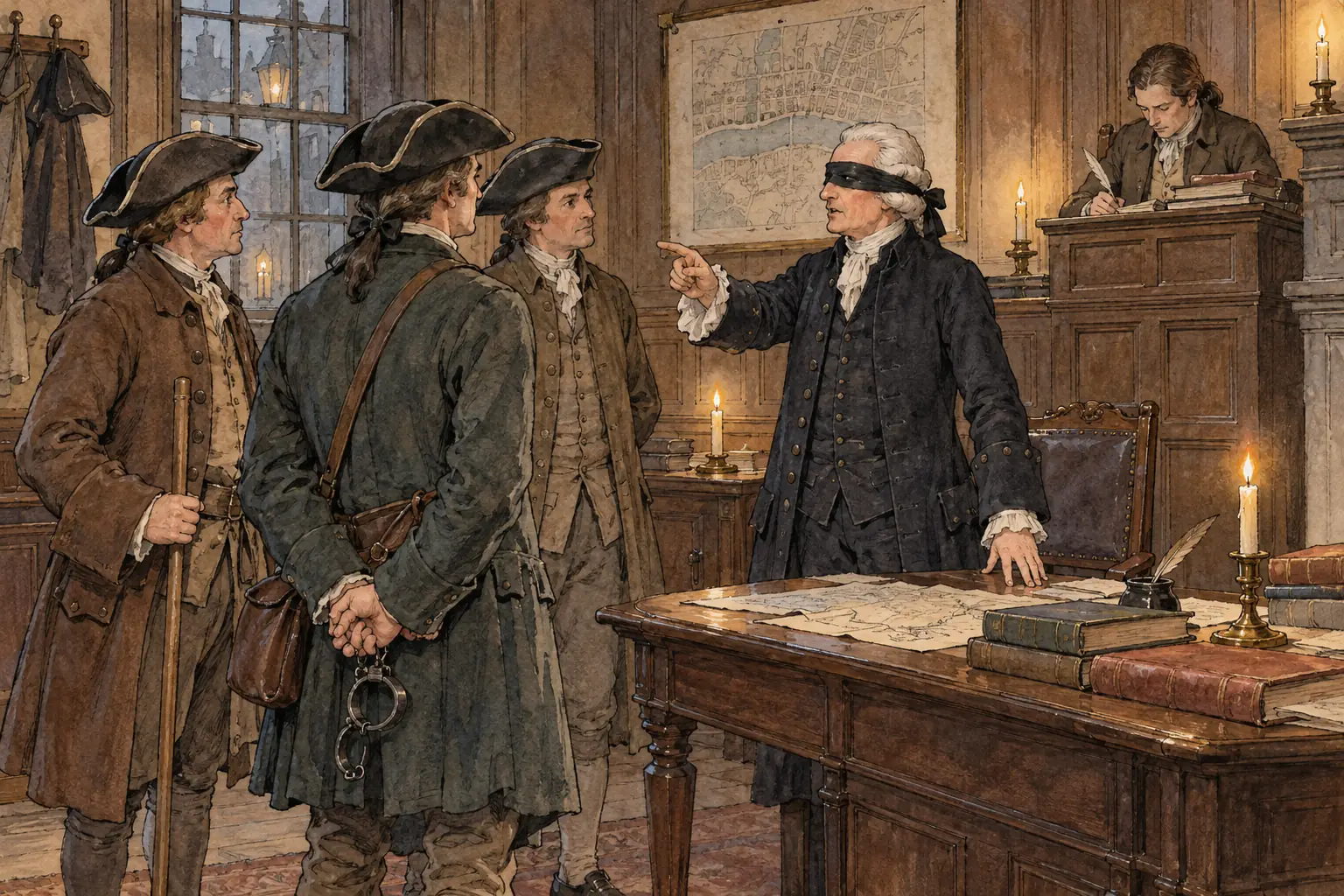 At Bow Street the magistrate John Fielding, who was blind, sent out the Bow Street Runners, a small group of paid officers who tracked down criminals