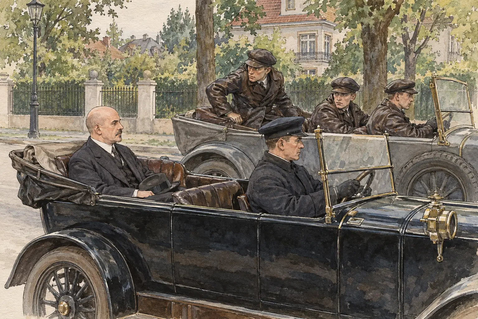 Right-wing extremists shot Foreign Minister Walther Rathenau in his car in June 1922, one of more than 350 political murders in the republic's early years, most of them carried out by the right.