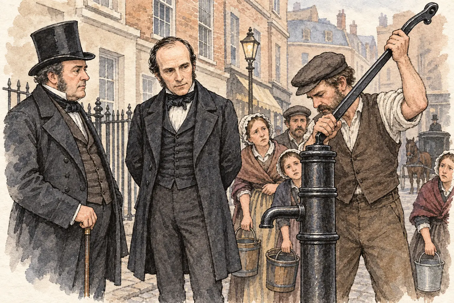 The pump handle was removed on Snow's advice in September 1854