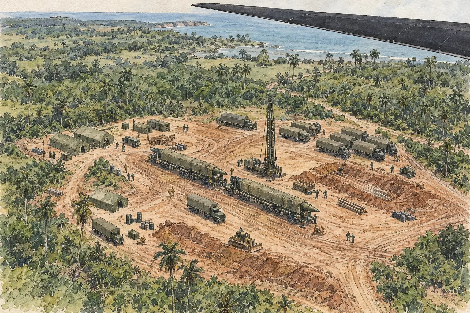 A U-2 spy plane photographed Soviet missile sites under construction on 14 October 1962