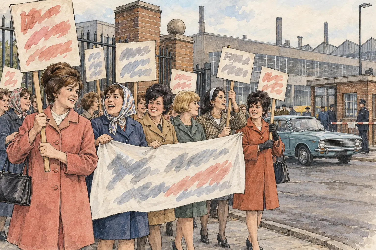 The 1968 strike by women machinists at Ford's Dagenham plant led to the Equal Pay Act 1970