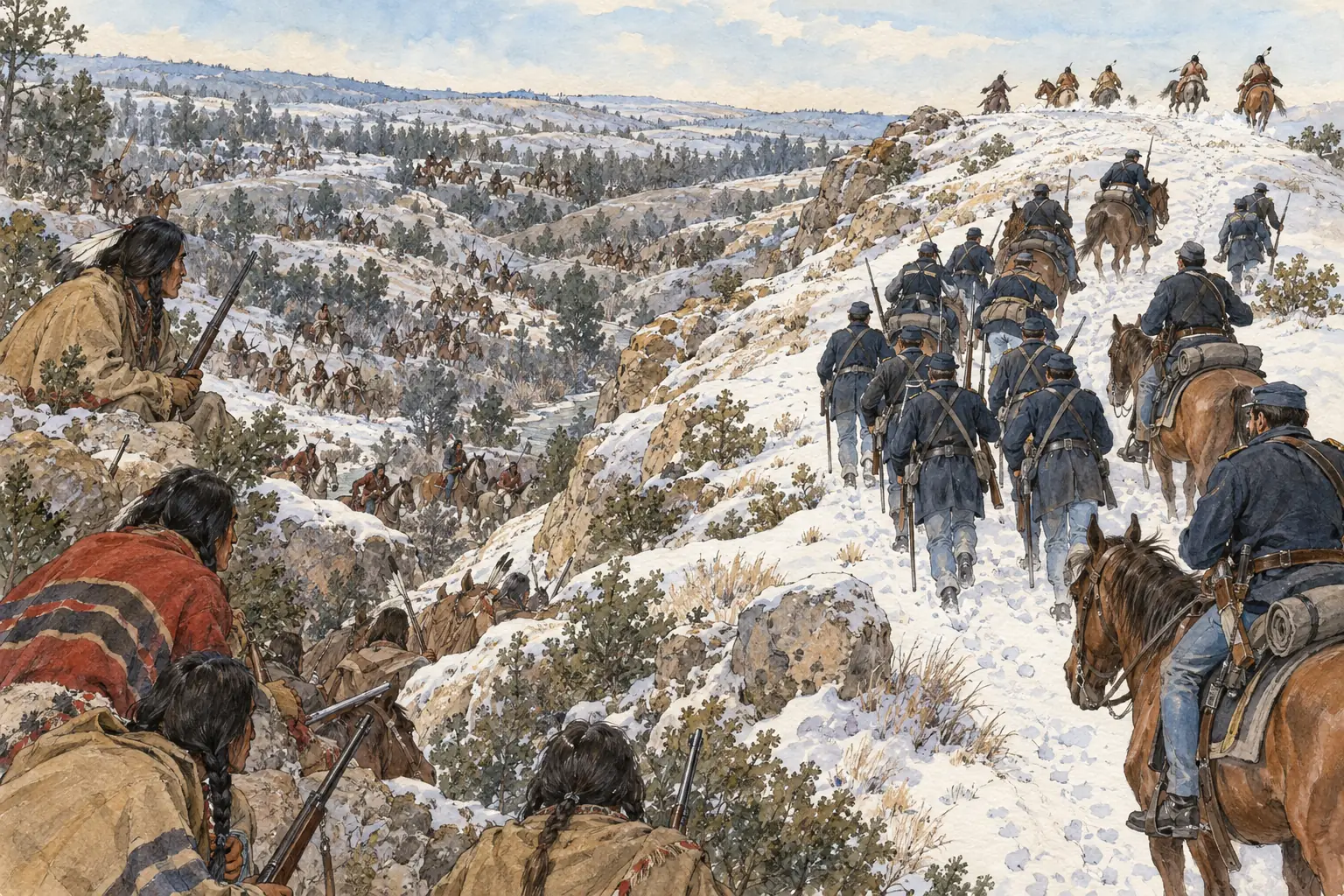 In December 1866 Captain Fetterman's men chased a few decoys into an ambush, and none of them survived