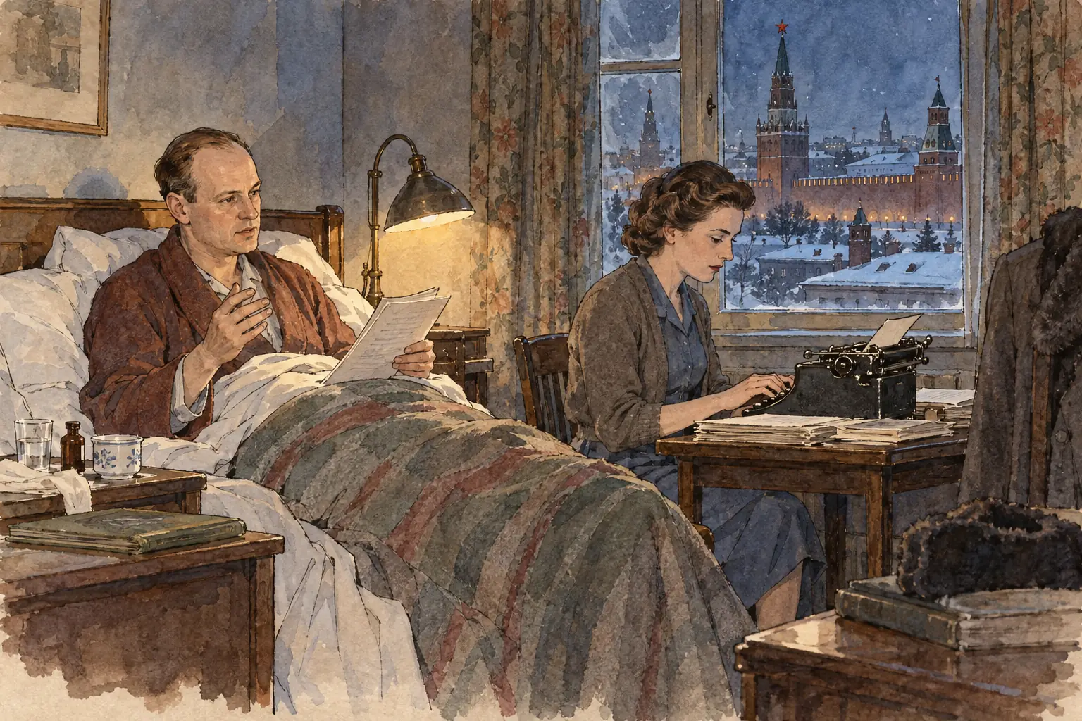 George Kennan wrote the Long Telegram in February 1946 while ill in bed at the US embassy in Moscow.