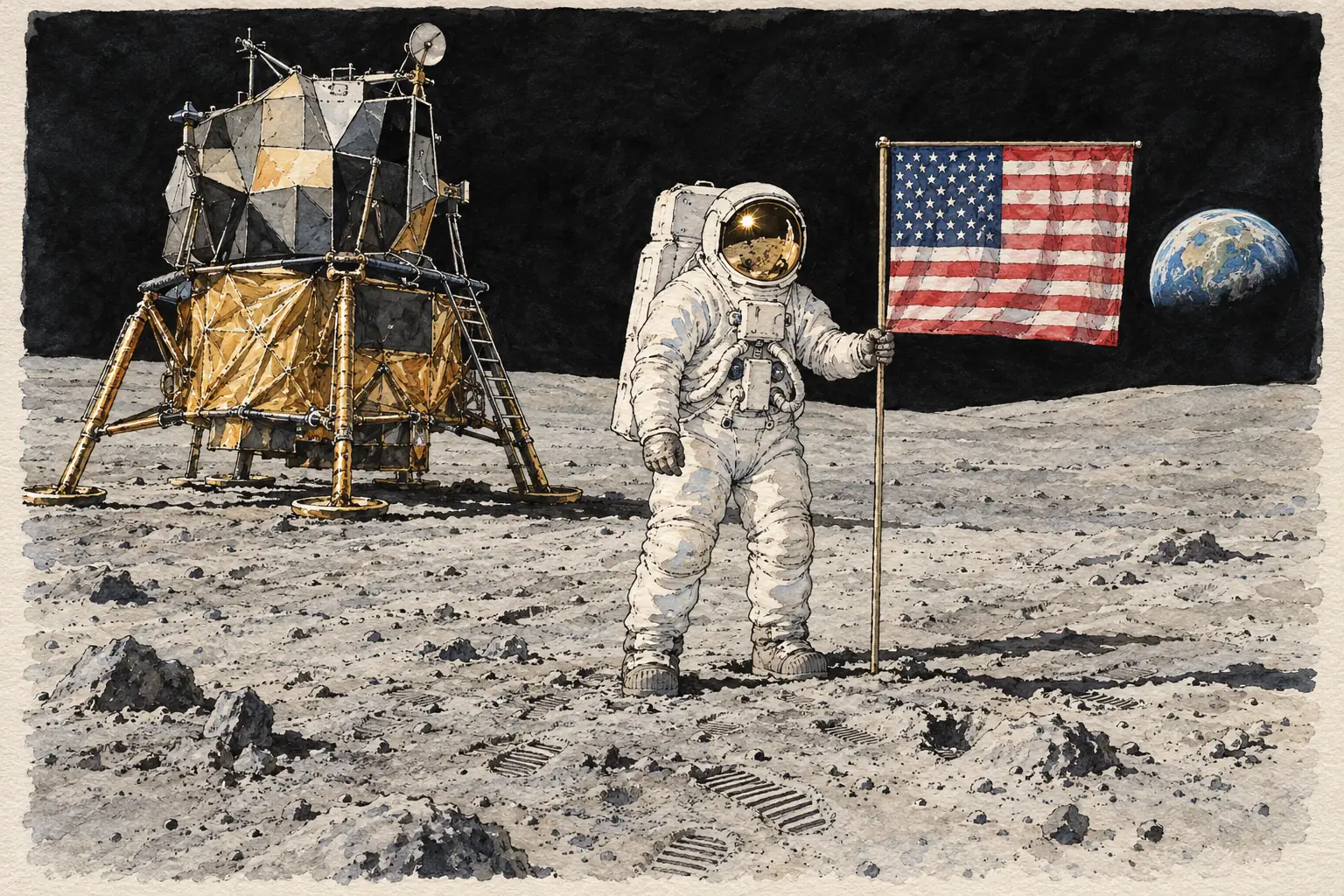 Neil Armstrong and Buzz Aldrin walked on the Moon on 20 July 1969
