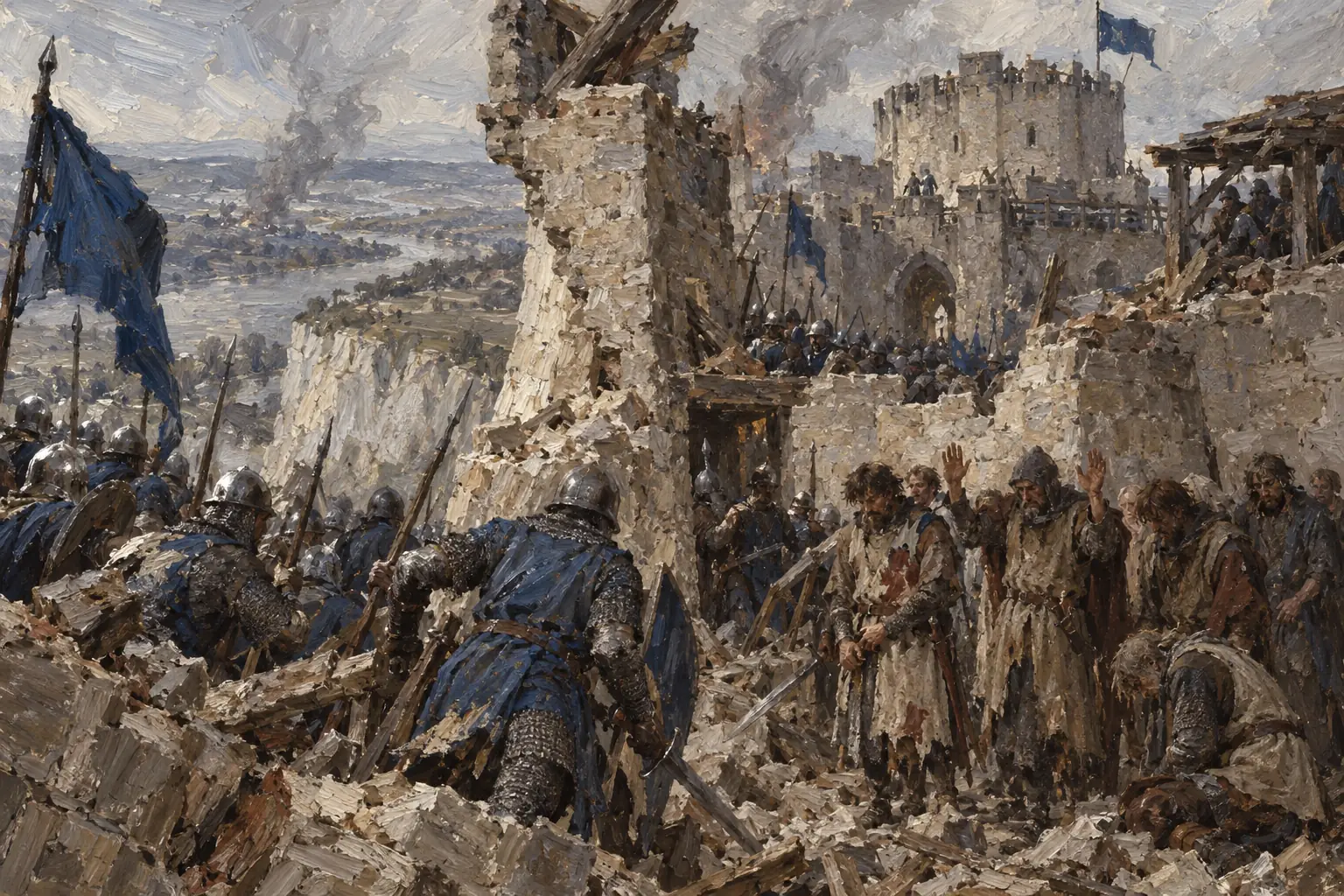 The French captured Château Gaillard in March 1204, and the rest of Normandy was lost within months