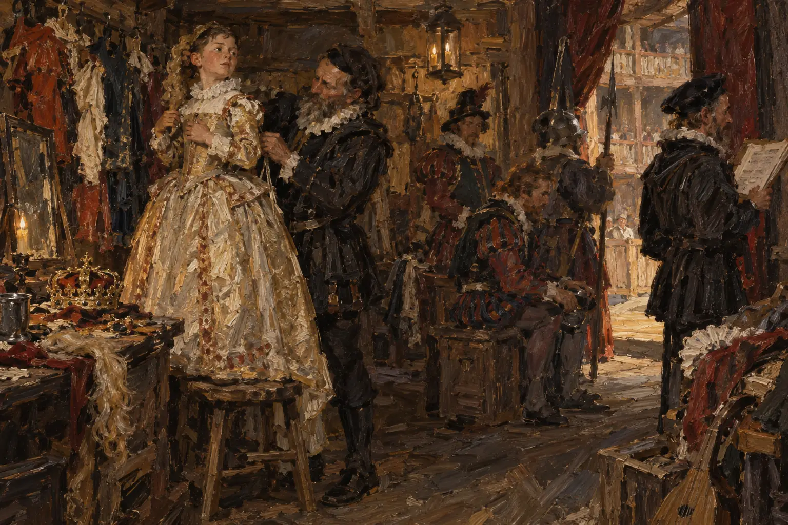 Acting companies were all-male, so boys played the female roles.