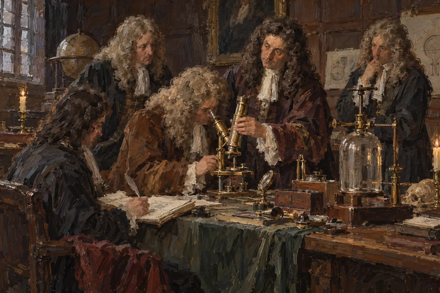 The Royal Society, founded in 1660, brought scientists together to discuss research and published new medical observations.