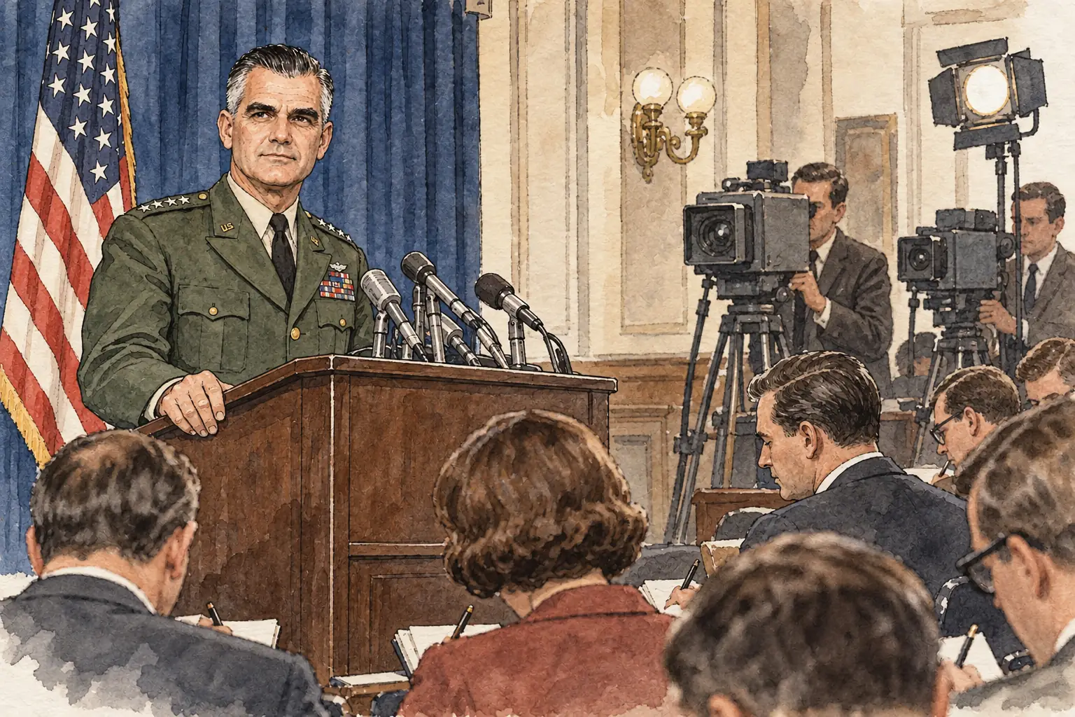 In November 1967 Westmoreland told reporters that the end of the war was coming into view