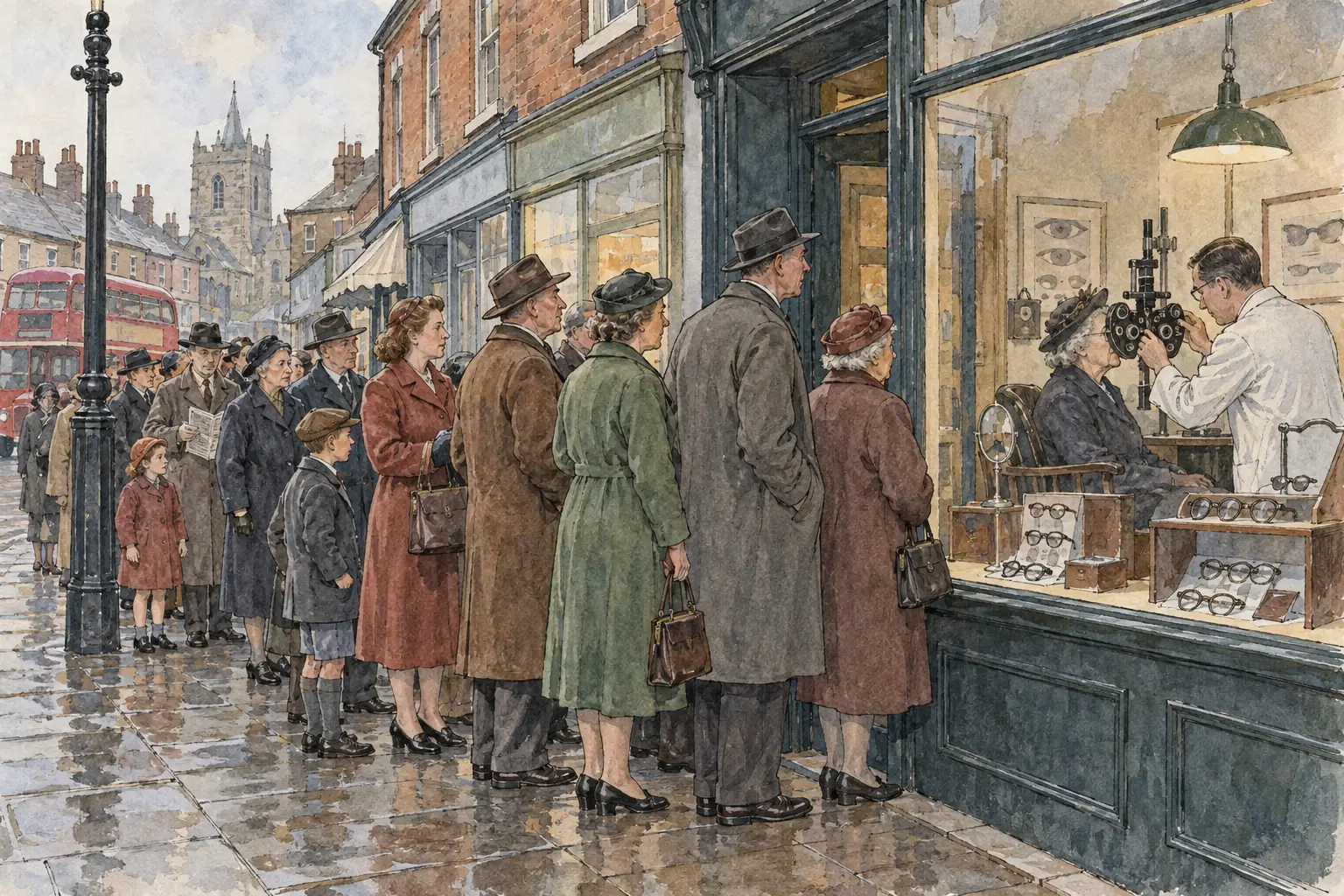 Costs rose quickly, and charges for glasses and prescriptions came in by 1951