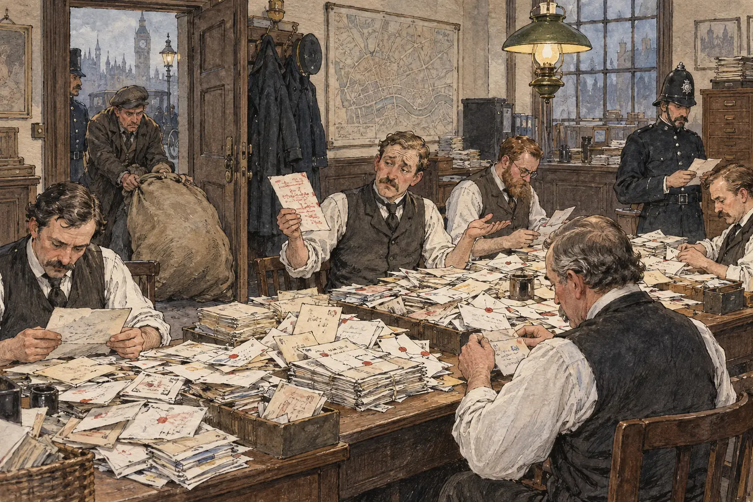 The police received a flood of letters, most of them useless, including hoaxes such as the "Dear Boss" letter