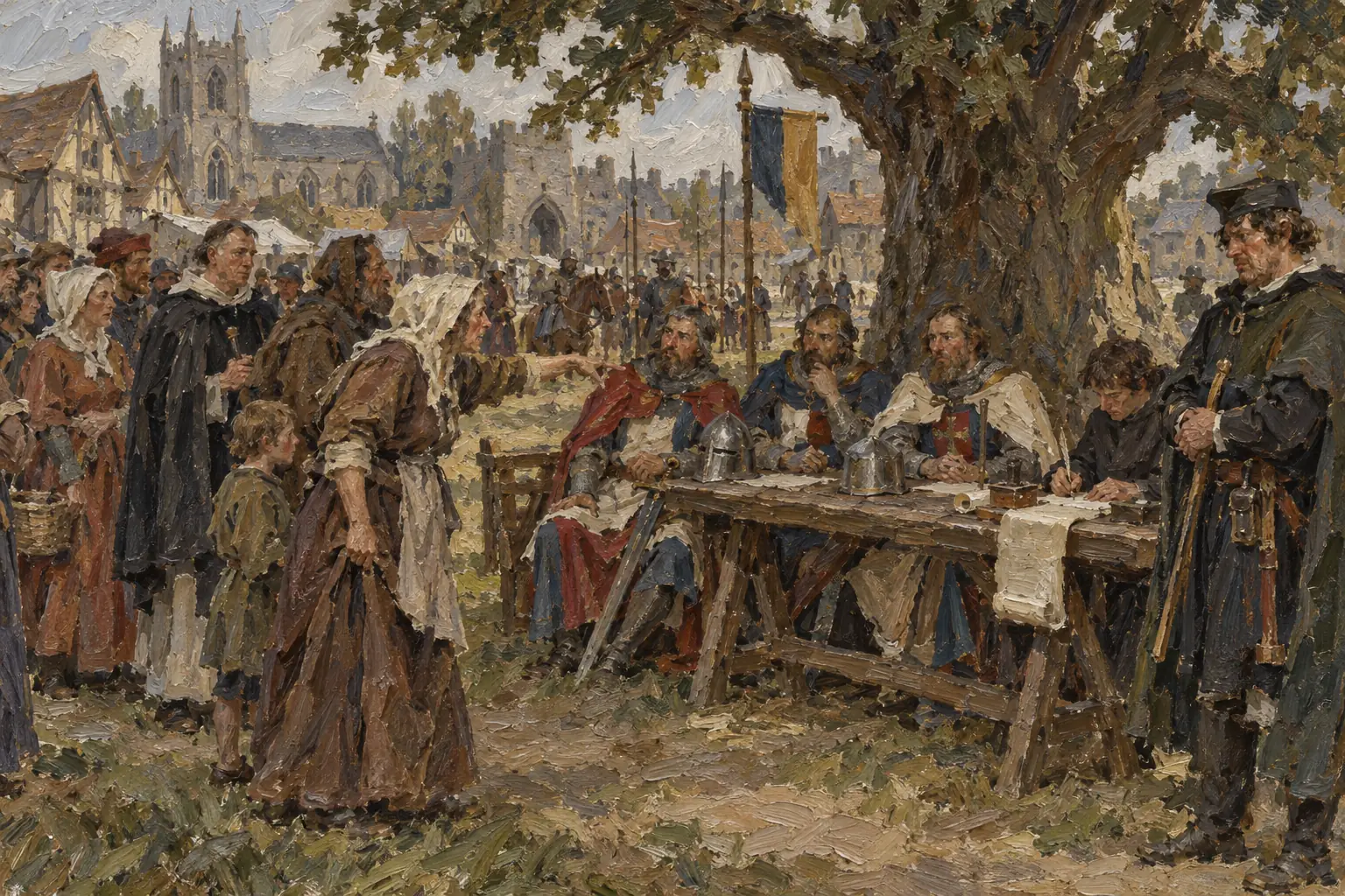 Under the reforms of 1258, four knights in each county heard complaints against sheriffs and other royal officials.