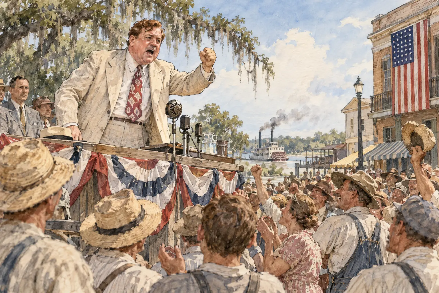 Senator Huey Long of Louisiana won millions of followers for his Share Our Wealth plan before he was assassinated in September 1935