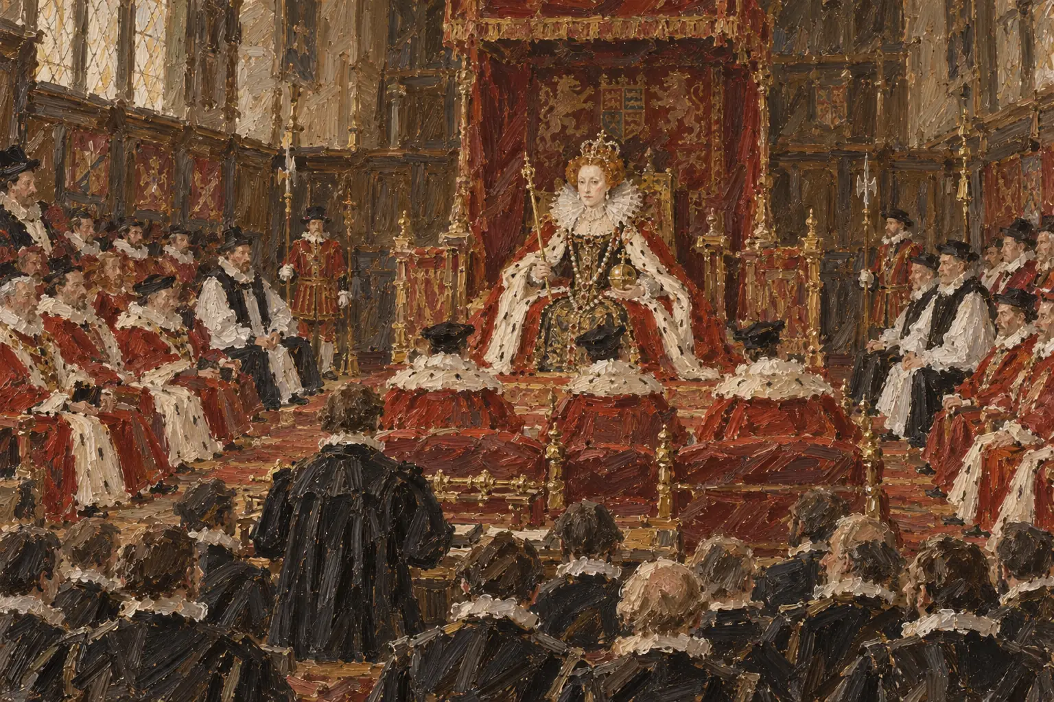 Parliament met only when Elizabeth summoned it, mainly to grant taxes and pass laws.