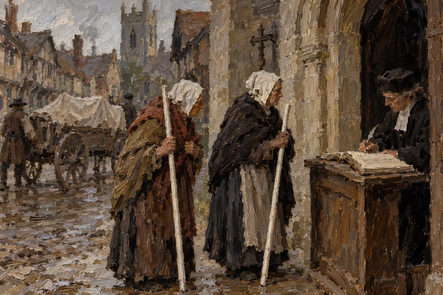 Searchers, usually older women, examined bodies and reported plague deaths