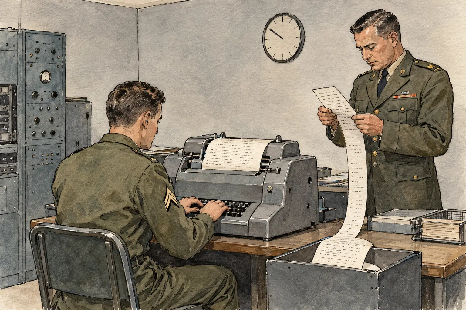 The 1963 hotline linked Washington and Moscow by teleprinter, not by telephone