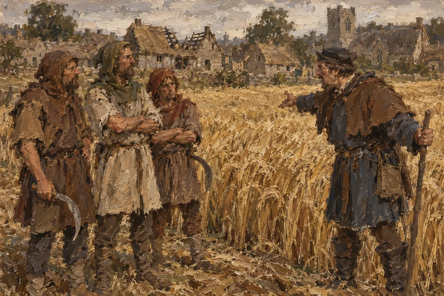 After the Black Death so few labourers were left that they could demand higher wages