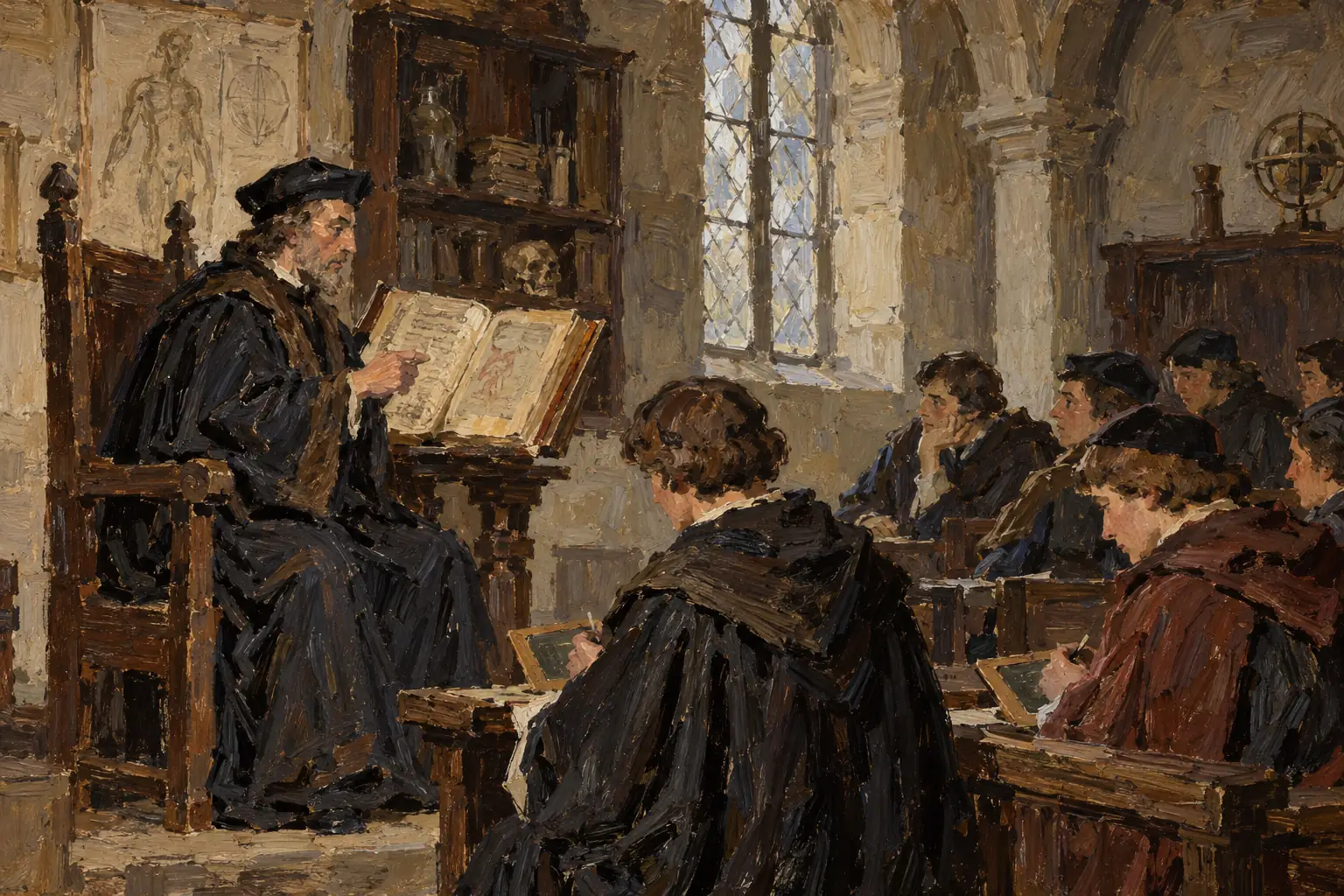 Church-run universities taught medicine from the ancient texts of Galen and Hippocrates, with little practical training.