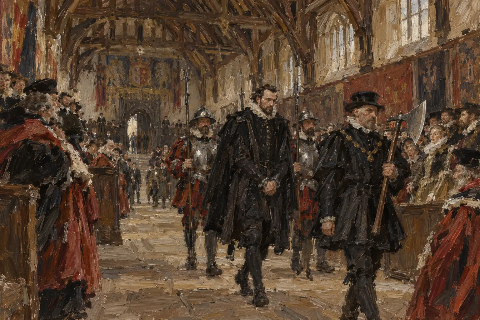 The Duke of Norfolk was tried for treason for his part in the Ridolfi plot and executed in June 1572.