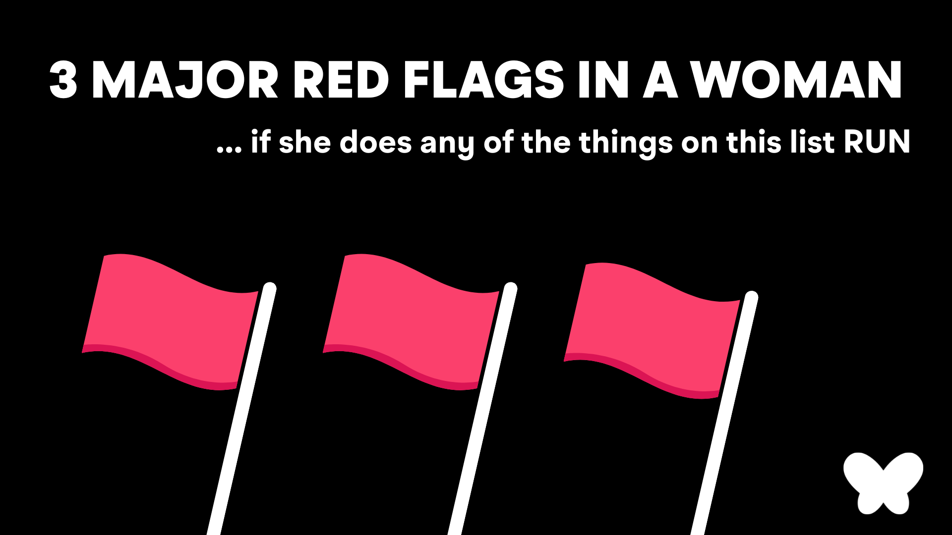 Funny dating red flags meme