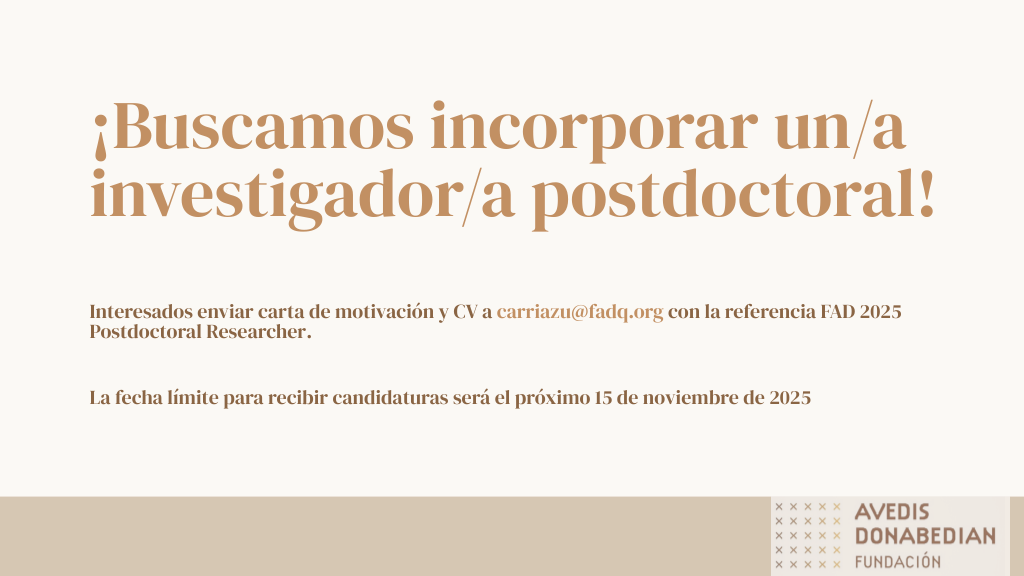 El Instituto de Investigación Avedis Donabedian busca incorporar un/a investigador/a postdoctoral